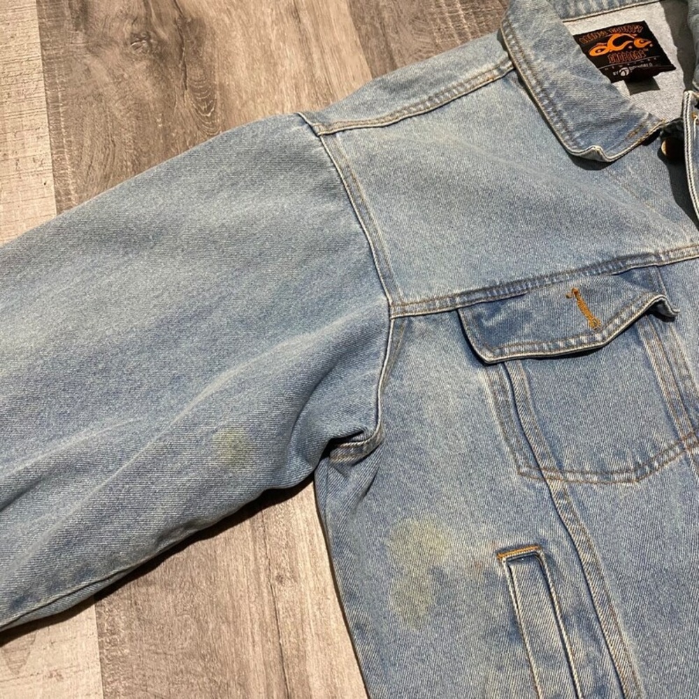 Vintage Authentic Original Orange County Choppers Denim Embroidered Jean Jacket - Picture 12 of 17